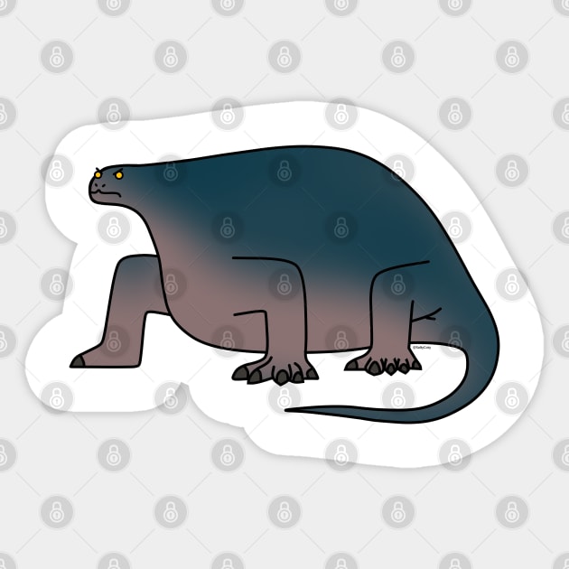 Salty Cotylorhynchus Sticker by SaltyCoty